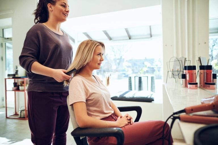 woman gray hair salon scaled 1 11 768x512