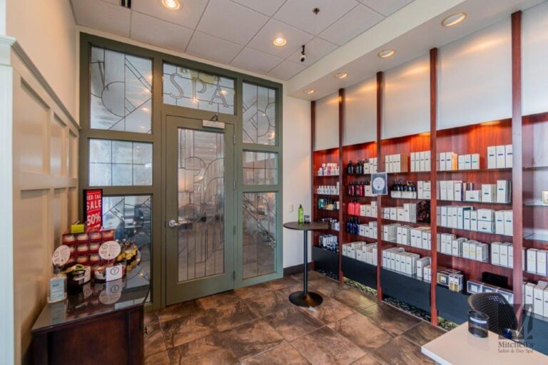 Cosmetic and skin care products on display at Cincinnati and West Chester Township s best beauty salon Mitchell s Salon   Day Spa 1 768x512