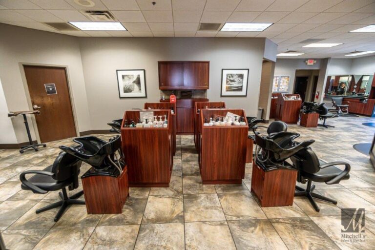 Hair dressing section at Cincinnati and West Chester Township s best beauty salon Mitchell s Salon   Day Spa 1 768x512