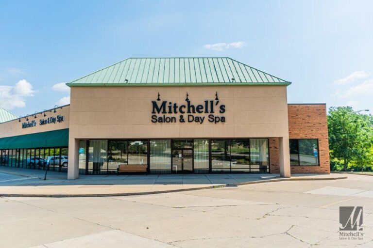 Storefront at Cincinnatis best beauty salon Mitchells Salon Day Spa 768x512